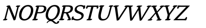Brokolino Text Italic Font UPPERCASE