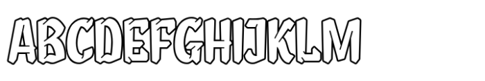 Broleh Outline Font UPPERCASE