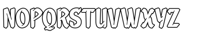 Broleh Outline Font UPPERCASE