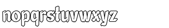 Broleh Outline Font LOWERCASE