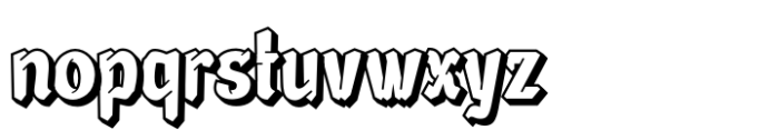 Broleh Shadow Font LOWERCASE