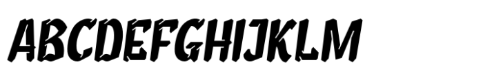 Broleh Slant Font UPPERCASE