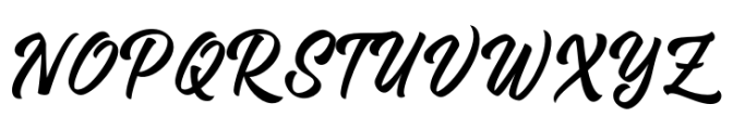 Broline Script Font UPPERCASE