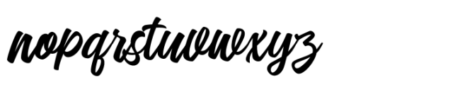 Broline Script Font LOWERCASE