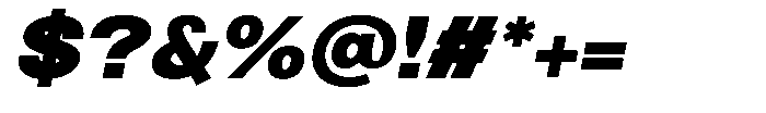 Brome Street Black Italic Font OTHER CHARS