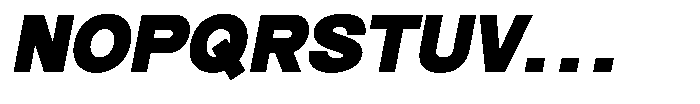 Brome Street Black Italic Font UPPERCASE