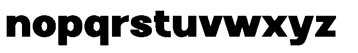 Brome Street Black Font LOWERCASE