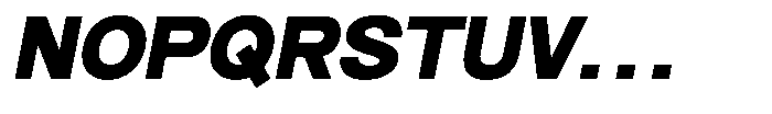 Brome Street Extra Bold Italic Font UPPERCASE