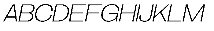 Brome Street Extra Light Italic Font UPPERCASE