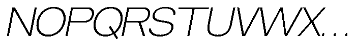 Brome Street Extra Light Italic Font UPPERCASE