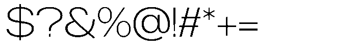 Brome Street Extra Light Font OTHER CHARS