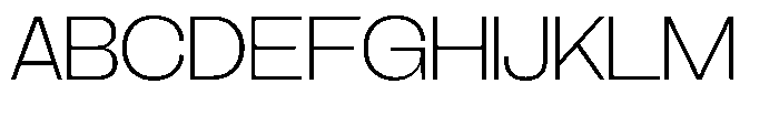 Brome Street Extra Light Font UPPERCASE