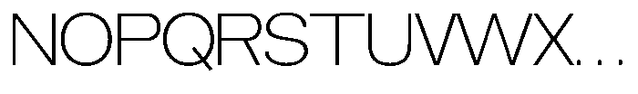 Brome Street Extra Light Font UPPERCASE