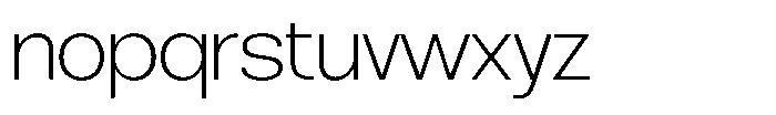 Brome Street Extra Light Font LOWERCASE