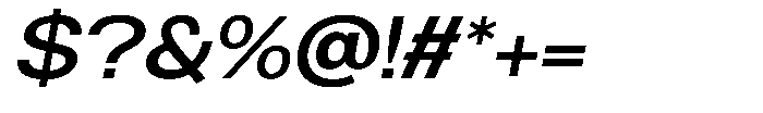 Brome Street Medium Italic Font OTHER CHARS