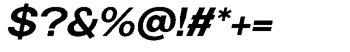 Brome Street Semi Bold Italic Font OTHER CHARS