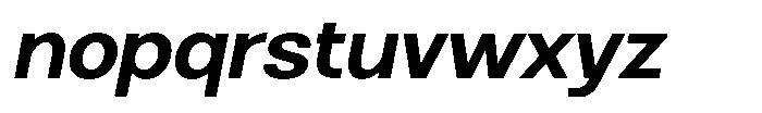 Brome Street Semi Bold Italic Font LOWERCASE