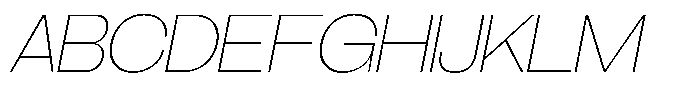Brome Street Thin Italic Font UPPERCASE