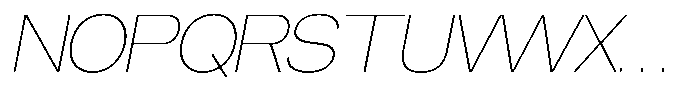 Brome Street Thin Italic Font UPPERCASE