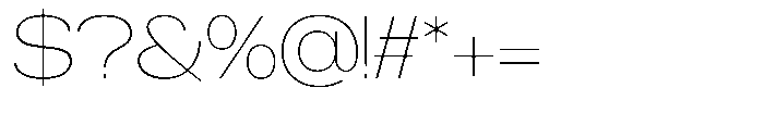 Brome Street Thin Font OTHER CHARS
