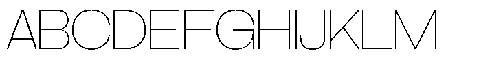 Brome Street Thin Font UPPERCASE
