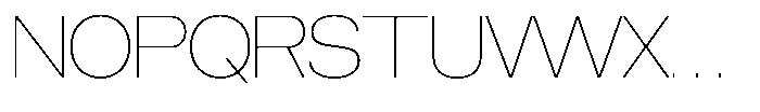 Brome Street Thin Font UPPERCASE