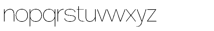 Brome Street Thin Font LOWERCASE