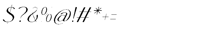 Bromlis Italic Font OTHER CHARS