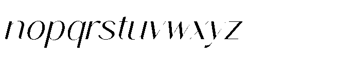Bromlis Italic Font LOWERCASE
