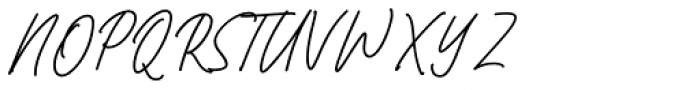 Bromrose Sands Signature Regular Font UPPERCASE