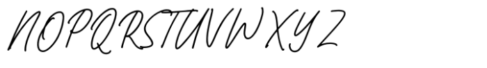 Bromrose Sands Signature Font UPPERCASE