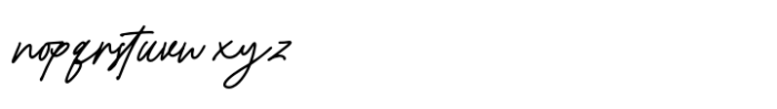 Bromrose Sands Signature Font LOWERCASE