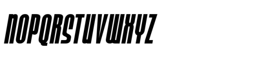 Bronex Pro Heavy Italic Expd Font UPPERCASE