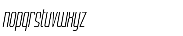 Bronex Pro Light Italic Expd Font LOWERCASE