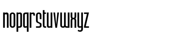 Bronex Pro Semi Bold Expd Font LOWERCASE