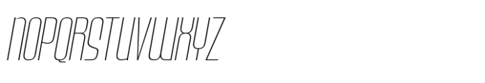 Bronex Pro Thin Italic Font UPPERCASE