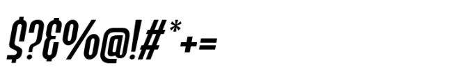 Bronex Pro Ultra Bold Italic Font OTHER CHARS