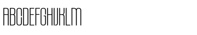 Bronex Pro Ultra Light Font UPPERCASE
