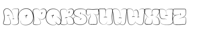 Brong Geduny Outline Font UPPERCASE