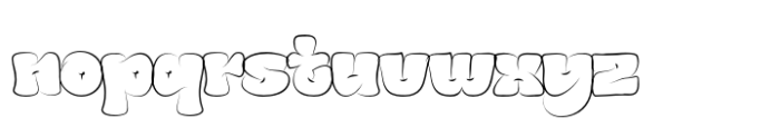 Brong Geduny Outline Font LOWERCASE