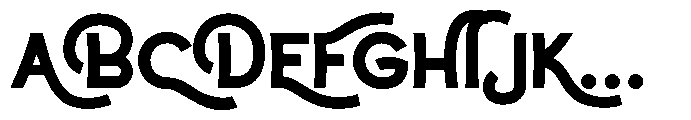 Bronill Font UPPERCASE
