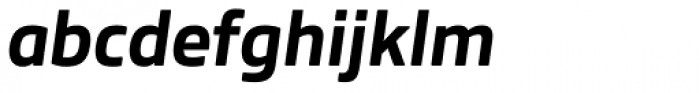 Bronkoh ExtraBold Italic Font LOWERCASE