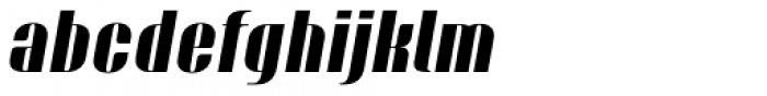 Bronsimard Extra Bold Italic Font LOWERCASE