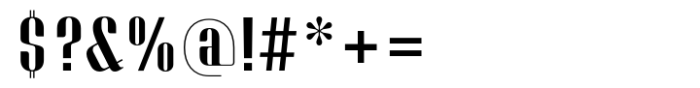 Bronsimard Regular Font OTHER CHARS