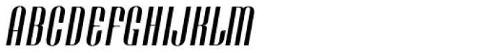 Bronsimard Thin Italic Font UPPERCASE