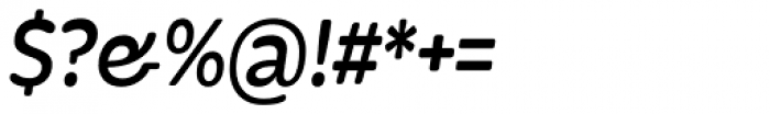 Bronto SemiBold Italic Font OTHER CHARS
