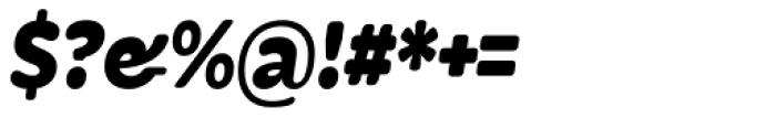 Bronto UltraBlack Italic Font OTHER CHARS
