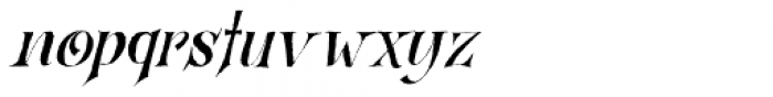 Bronwen Italic Font LOWERCASE