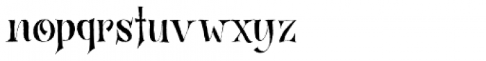 Bronwen Regular Font LOWERCASE