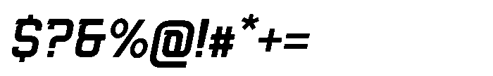 Bronzet Italic Font OTHER CHARS